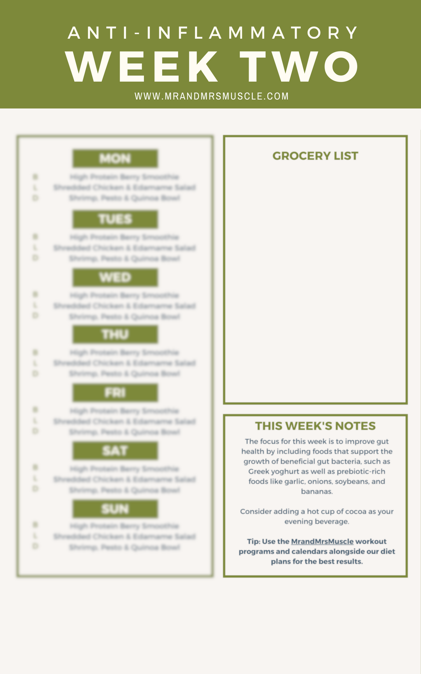 Anti-Inflammatory Diet Plan